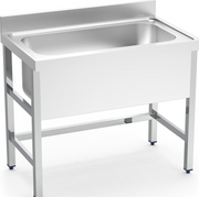 MESA FREGADERO CON SOPORTE INOX FRICOSMOS