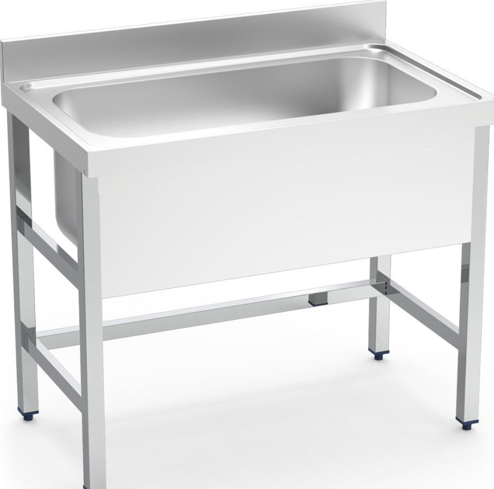 MESA FREGADERO CON SOPORTE INOX FRICOSMOS