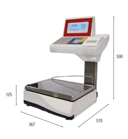 BALANZA EPELSA MOD  JUPITER 20I MOSTRADOR TICKET