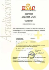 CERTIFICADOS METROLOGIA / CERTIFICADO ENAC