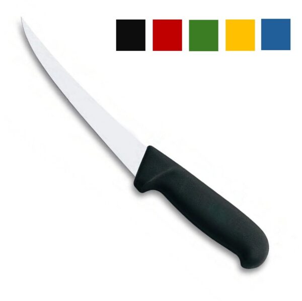 CUCHILLO DESHUESAR CURVO CON MANGO DE INYECCION